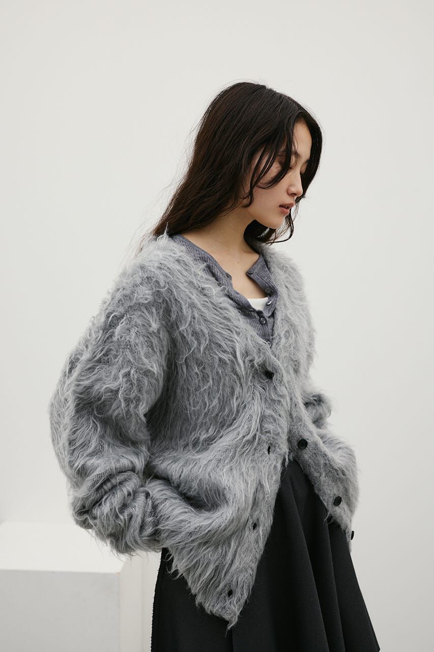 STYLEMIXER「シャギーニットカーディガン」|カーディガン|GRY