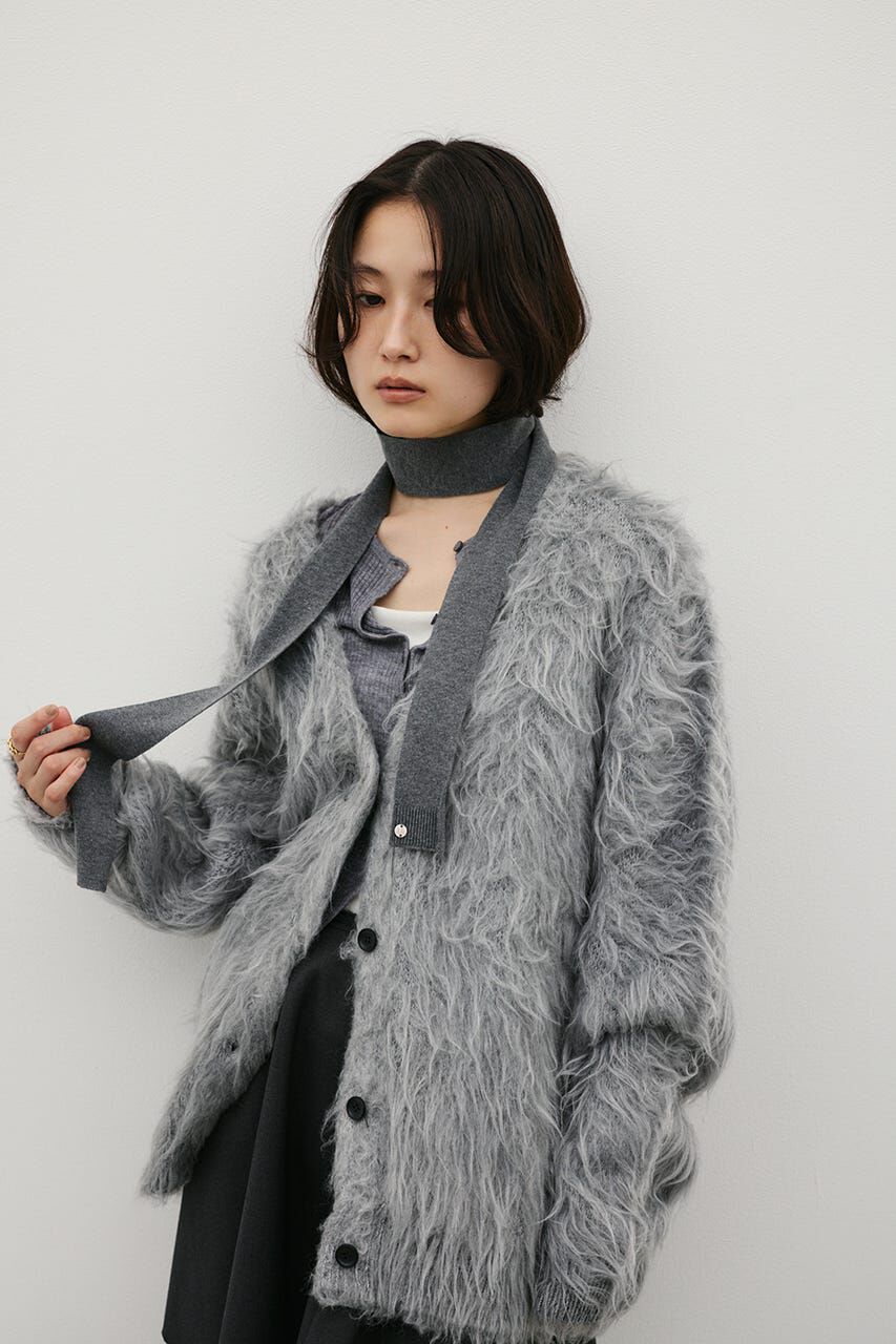 STYLEMIXER「シャギーニットカーディガン」|カーディガン|