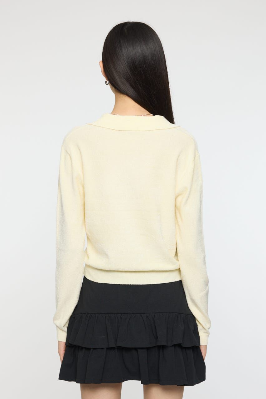 MOUSSY「VELOUR TOUCH KNIT ポロ」|Tシャツ・カットソー|