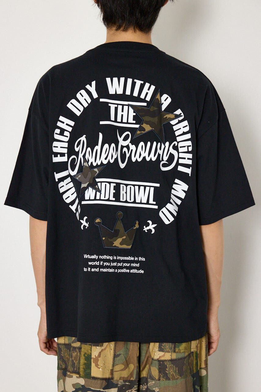 RODEO CROWNS「カモフラアップリケTシャツ」|Tシャツ・カットソー|