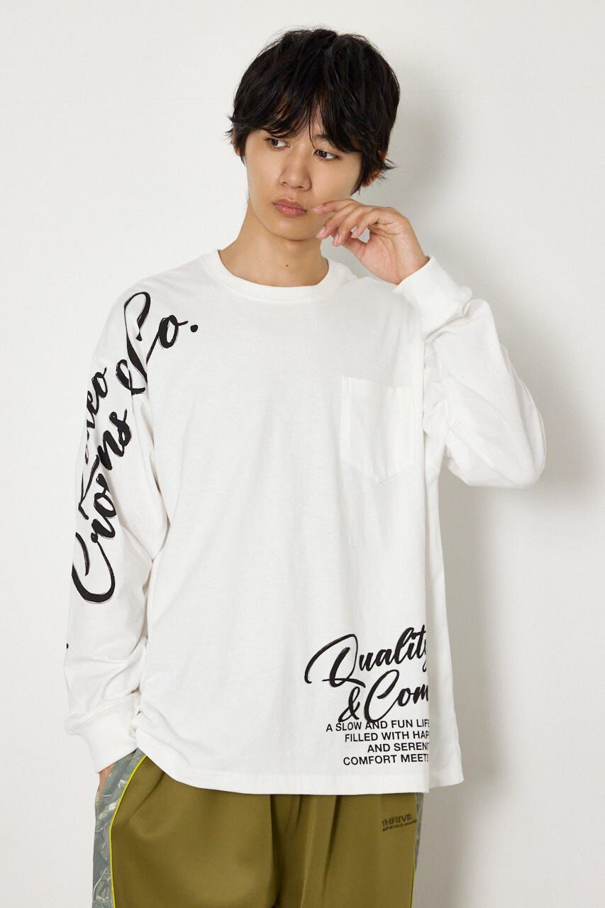 RODEO CROWNS「ショルダーロゴ長袖Tシャツ」|Tシャツ・カットソー|WHT