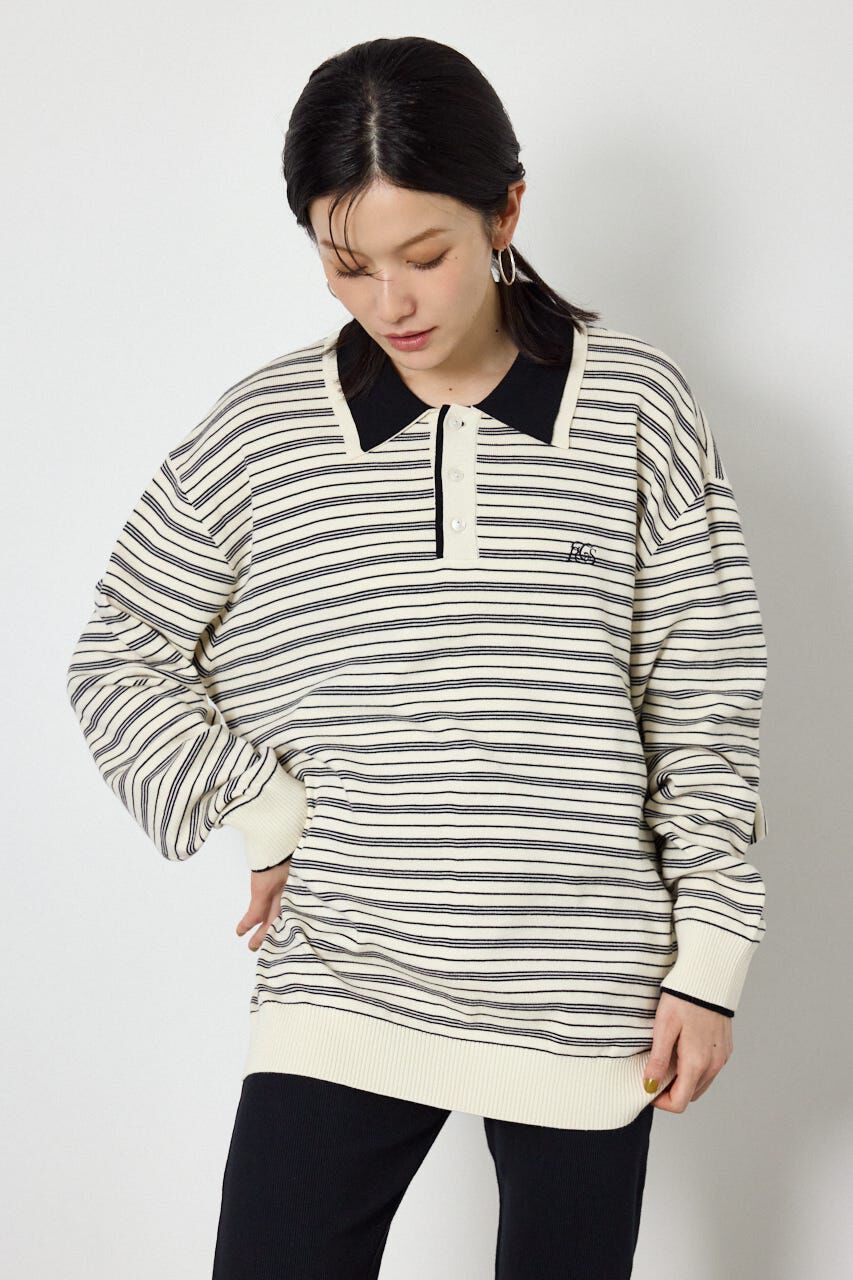 RODEO CROWNS「(UNISEX)SHAREニットポロシャツ」|ニット・セーター|柄WHT5
