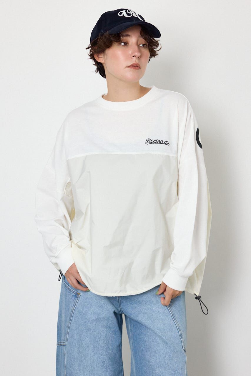 RODEO CROWNS「布帛切替ロゴロングTシャツ」|Tシャツ・カットソー|