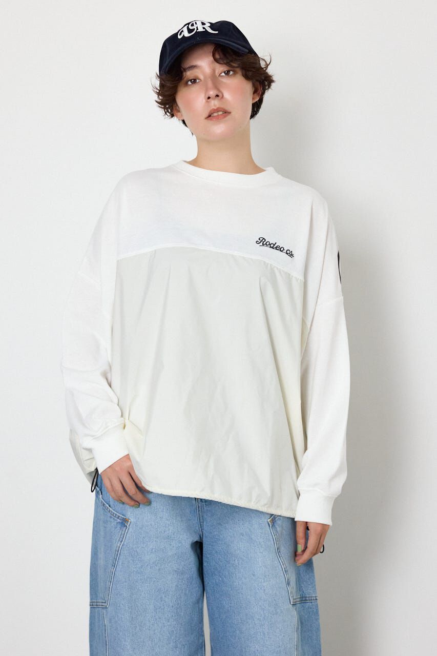 RODEO CROWNS「布帛切替ロゴロングTシャツ」|Tシャツ・カットソー|