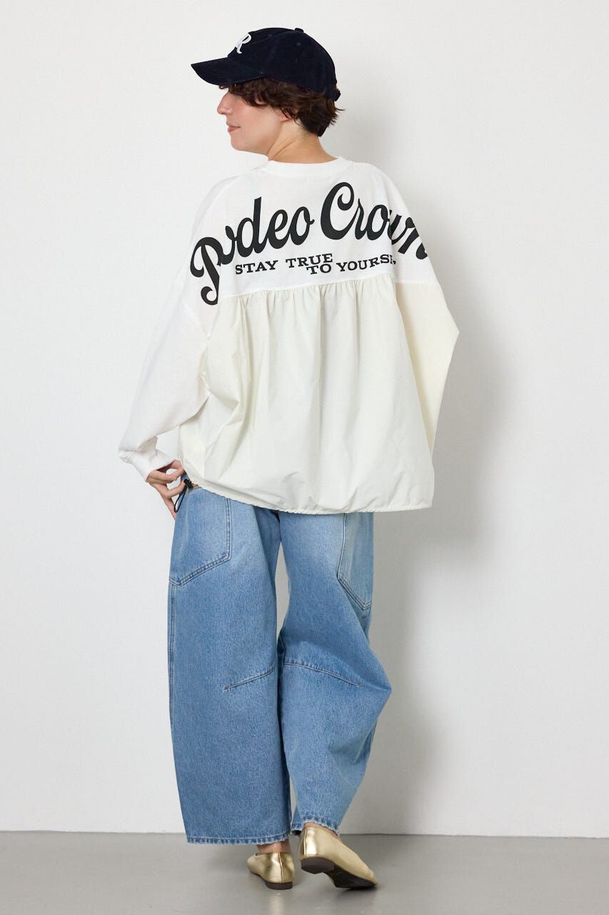 RODEO CROWNS「布帛切替ロゴロングTシャツ」|Tシャツ・カットソー|