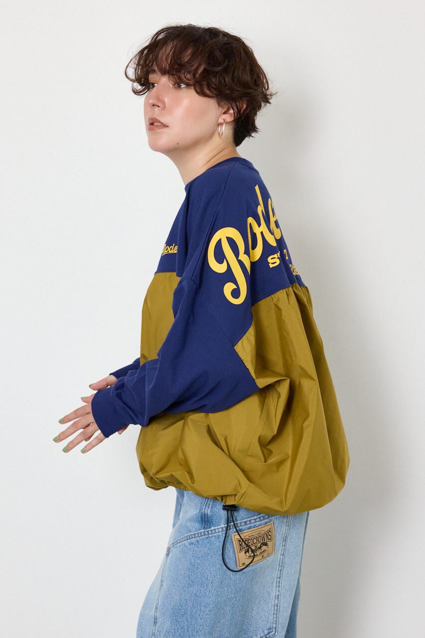 RODEO CROWNS「布帛切替ロゴロングTシャツ」|Tシャツ・カットソー|