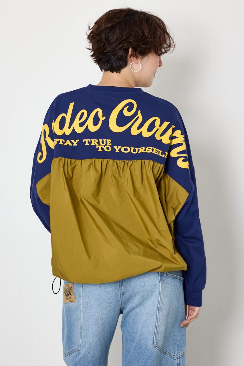 RODEO CROWNS「布帛切替ロゴロングTシャツ」|Tシャツ・カットソー|