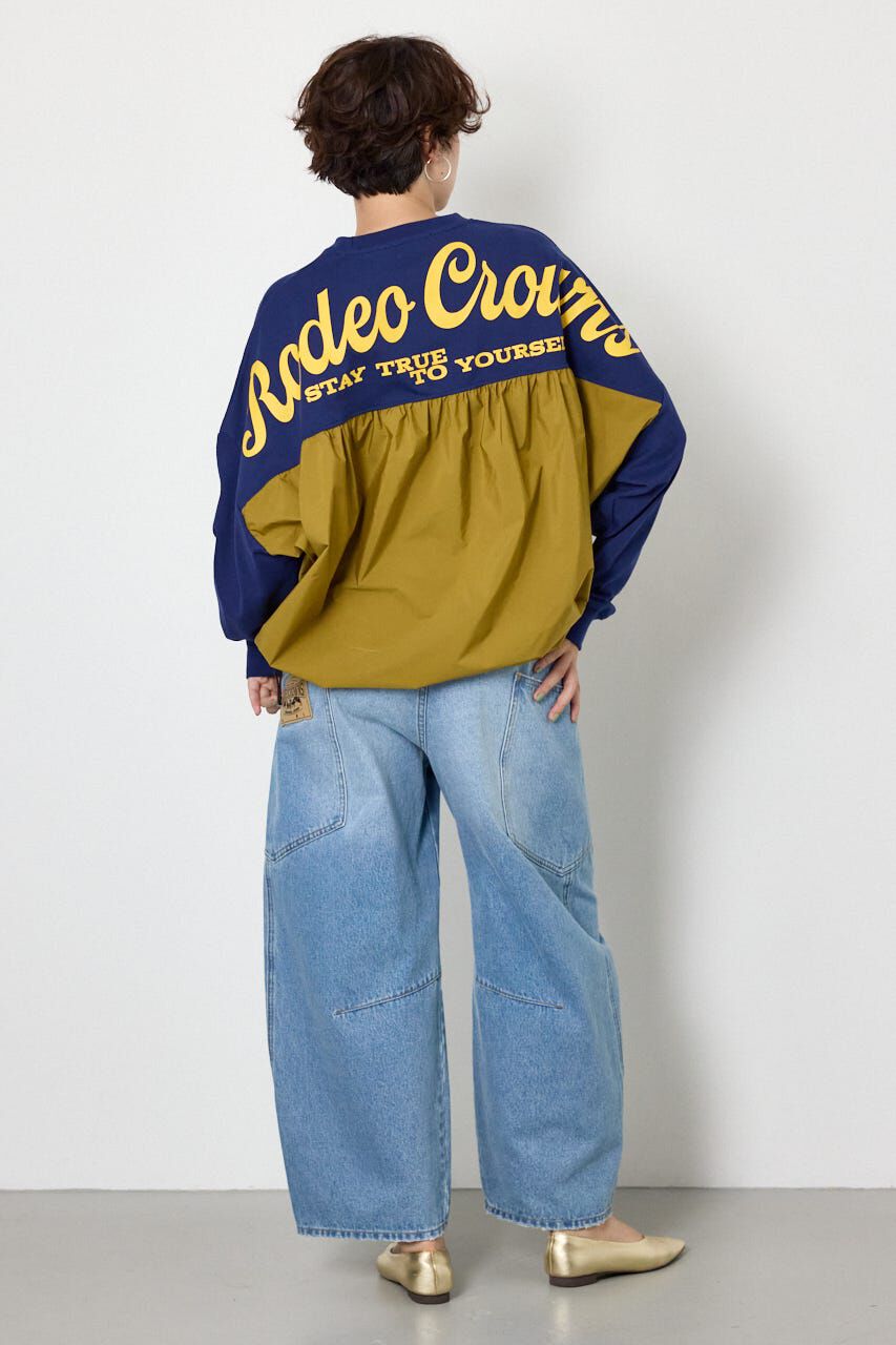 RODEO CROWNS「布帛切替ロゴロングTシャツ」|Tシャツ・カットソー|