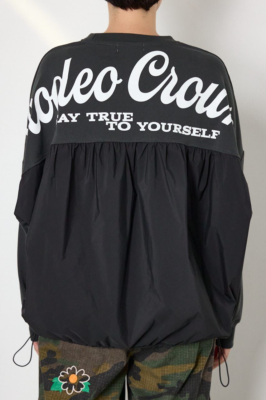 RODEO CROWNS「布帛切替ロゴロングTシャツ」|Tシャツ・カットソー|