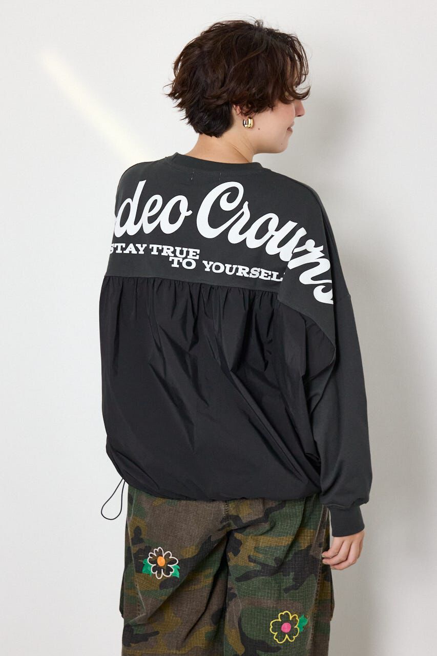 RODEO CROWNS「布帛切替ロゴロングTシャツ」|Tシャツ・カットソー|