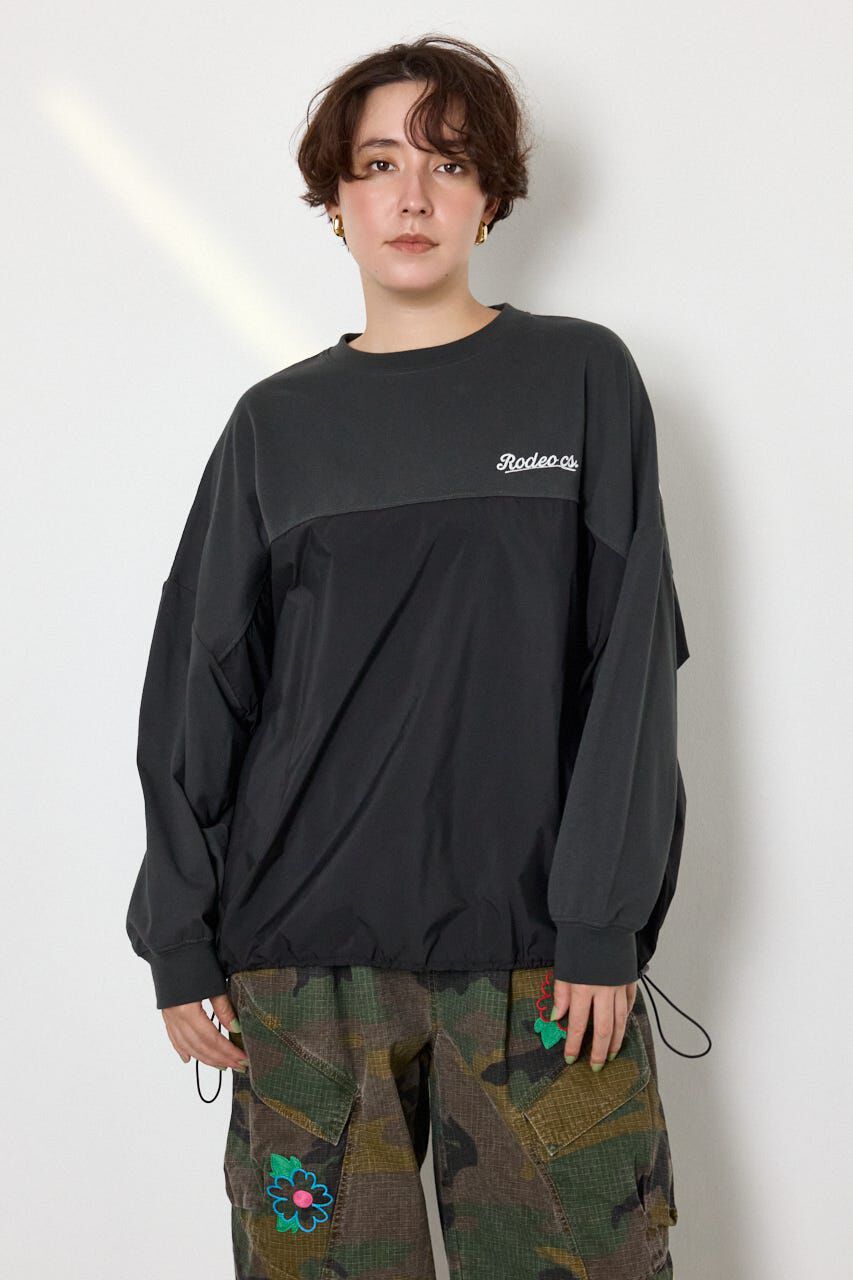 RODEO CROWNS「布帛切替ロゴロングTシャツ」|Tシャツ・カットソー|