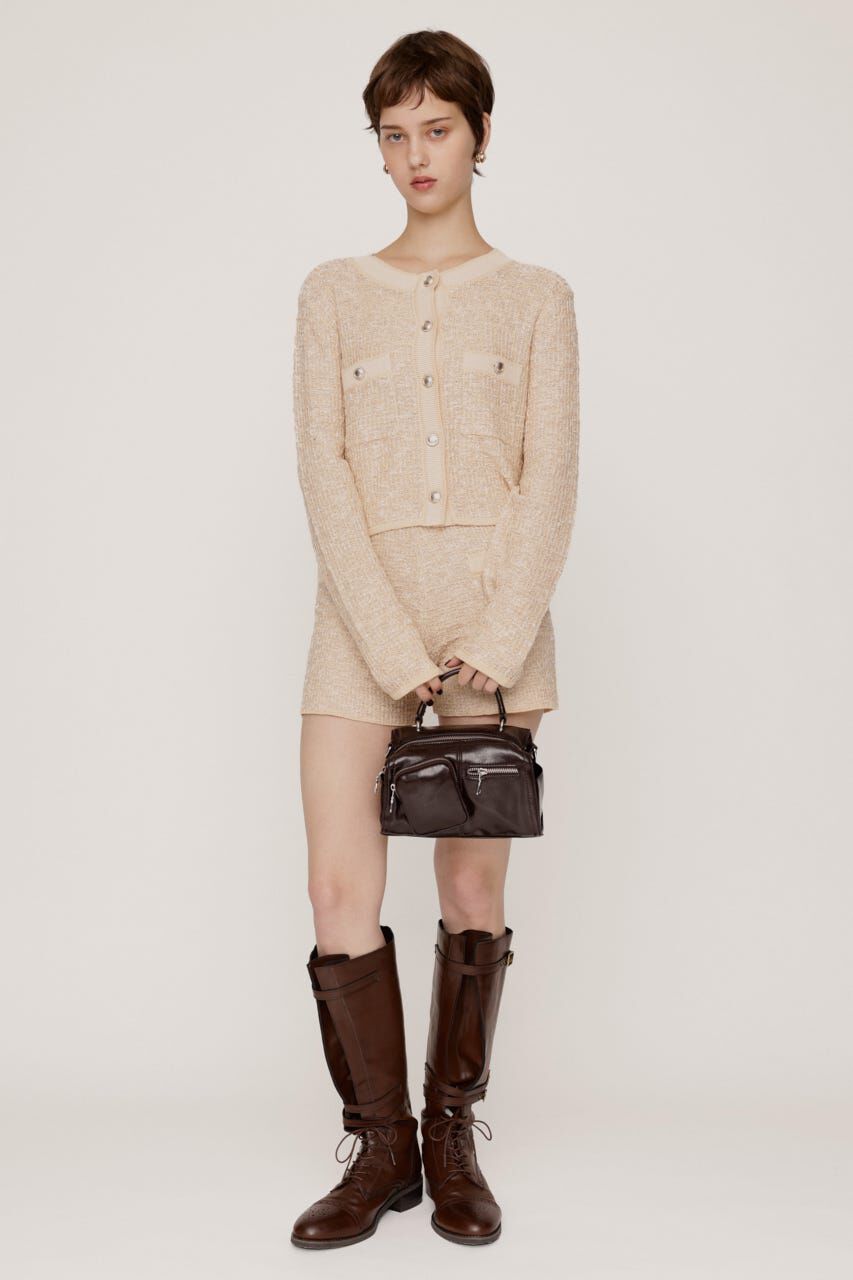 SLY「BICOLOR TWEED KNIT ショートパンツ」|その他|