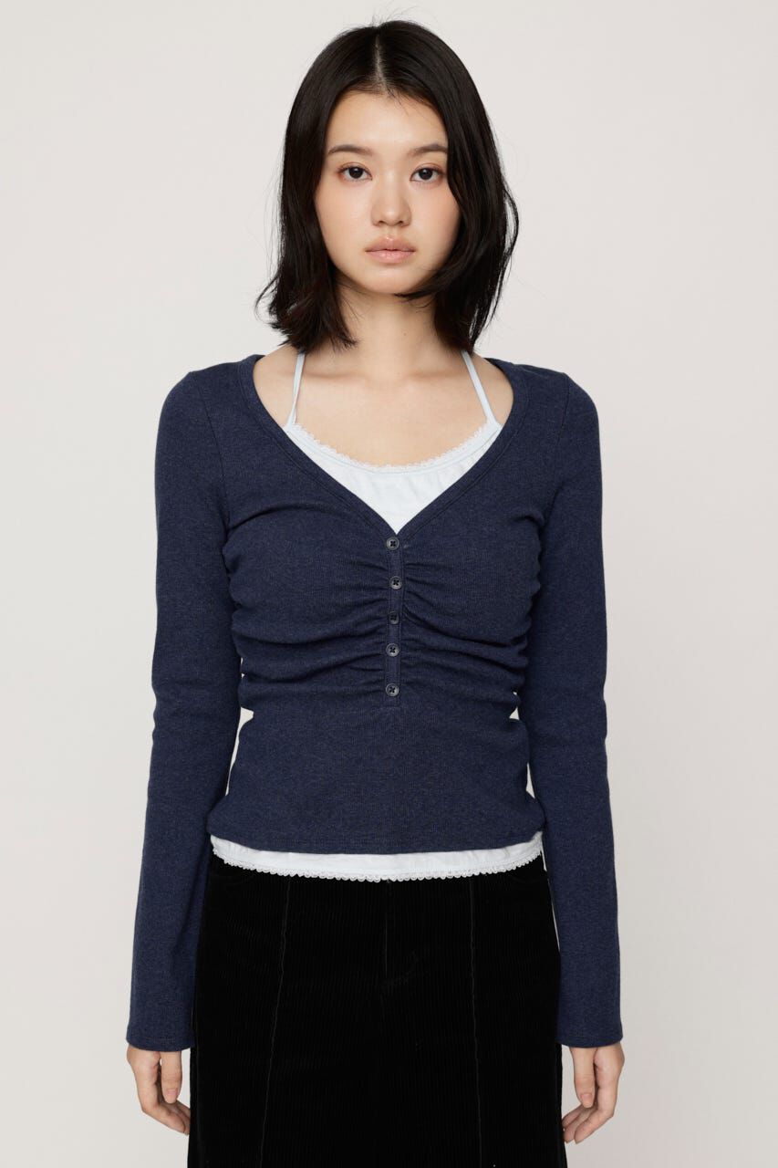 SLY「LAYERED LIKE CUT トップス」|Tシャツ・カットソー|