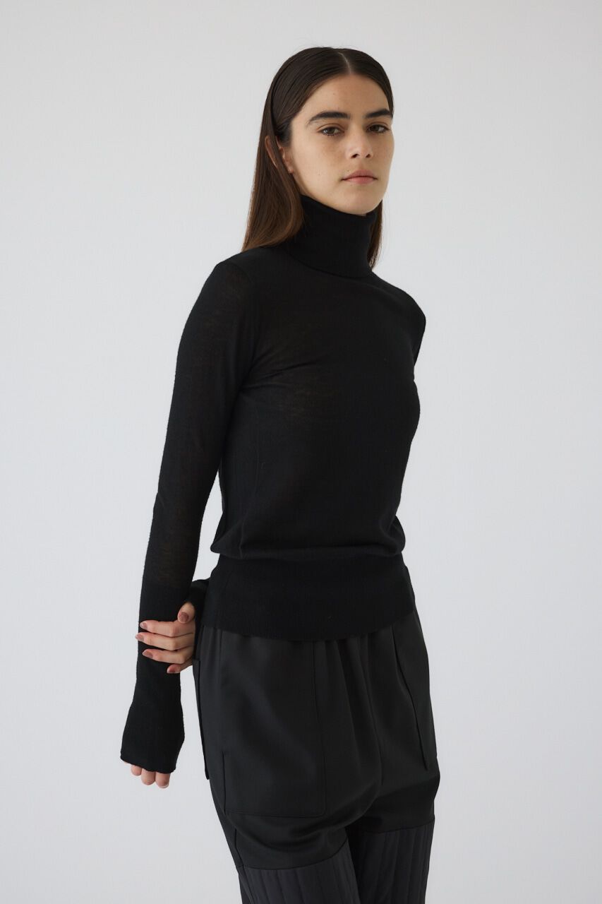 RIM.ARK 「High gauge fit knit」|ニット・セーター|BLK