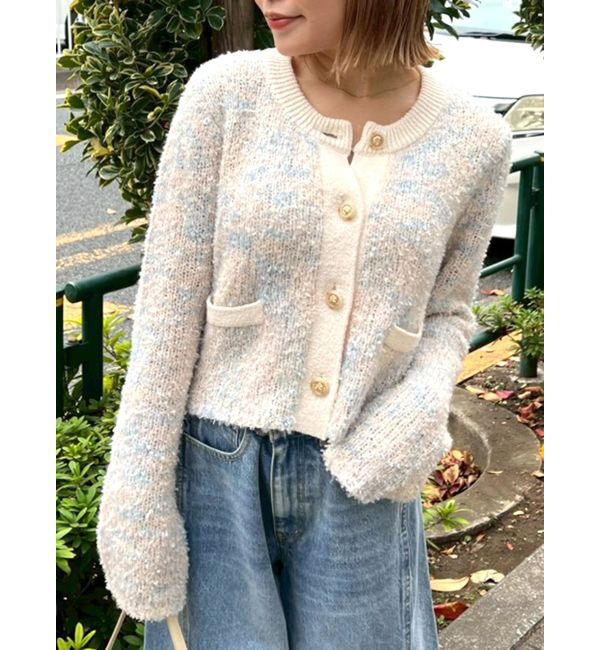 CALNAMUR「ファンシーヤーンクラシカルニットカーディガン」|Tシャツ・カットソー|