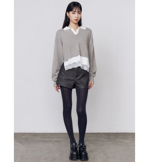 EMODA「FAUXレザーショートパンツ」|その他|