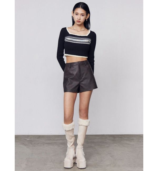 EMODA「FAUXレザーショートパンツ」|その他|