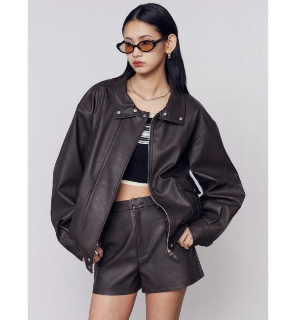 EMODA「FAUXレザーショートパンツ」|その他|