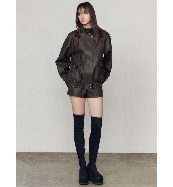 EMODA「FAUXレザーショートパンツ」|その他|