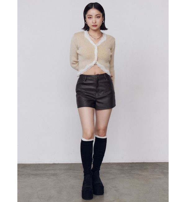 EMODA「FAUXレザーショートパンツ」|その他|