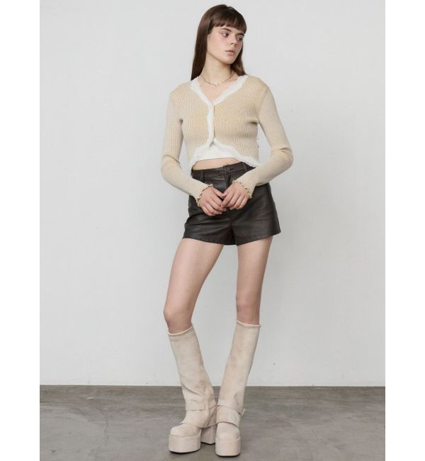 EMODA「FAUXレザーショートパンツ」|その他|