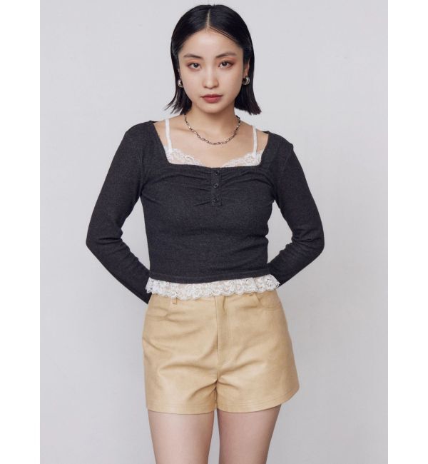 EMODA「FAUXレザーショートパンツ」|その他|