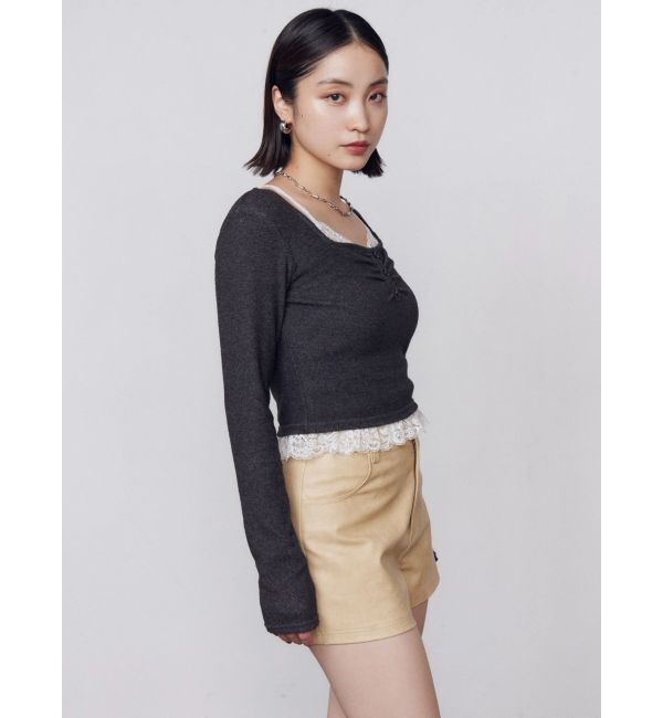 EMODA「FAUXレザーショートパンツ」|その他|
