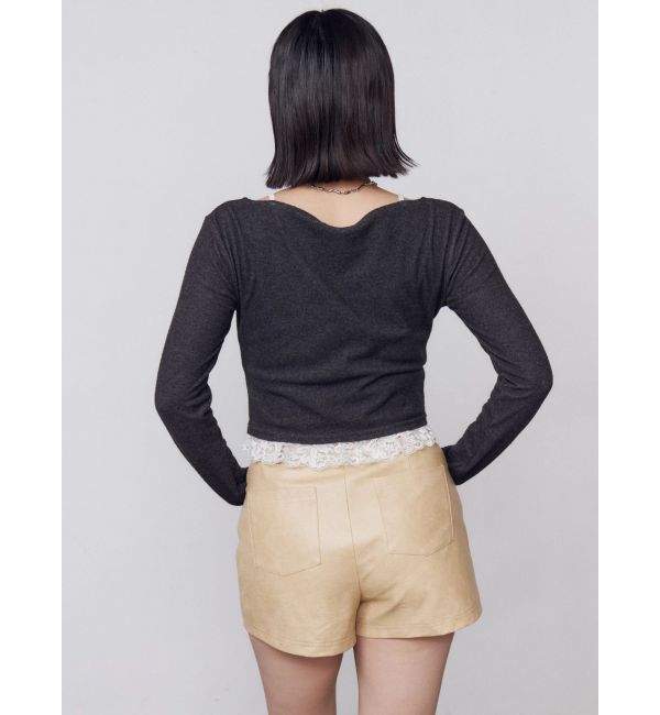 EMODA「FAUXレザーショートパンツ」|その他|