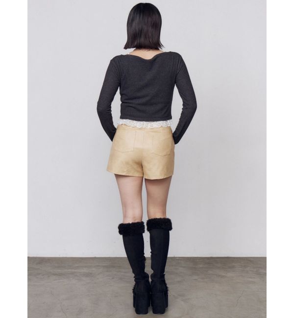 EMODA「FAUXレザーショートパンツ」|その他|