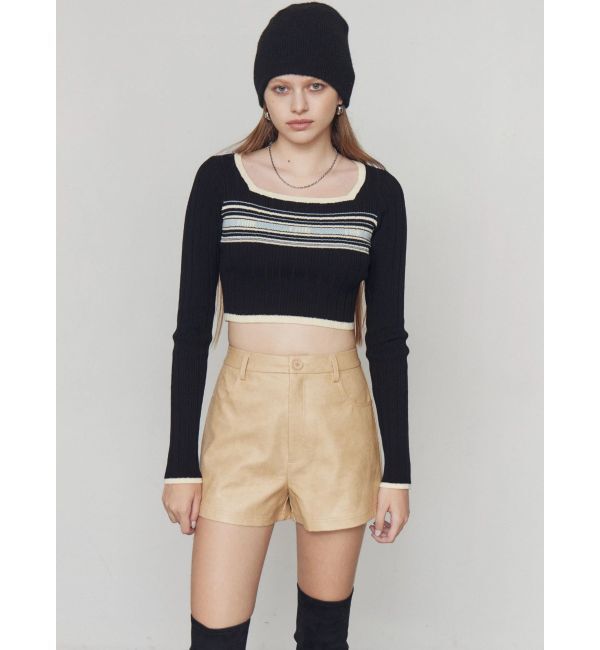 EMODA「FAUXレザーショートパンツ」|その他|