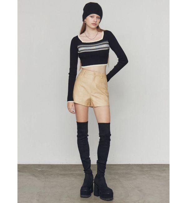 EMODA「FAUXレザーショートパンツ」|その他|