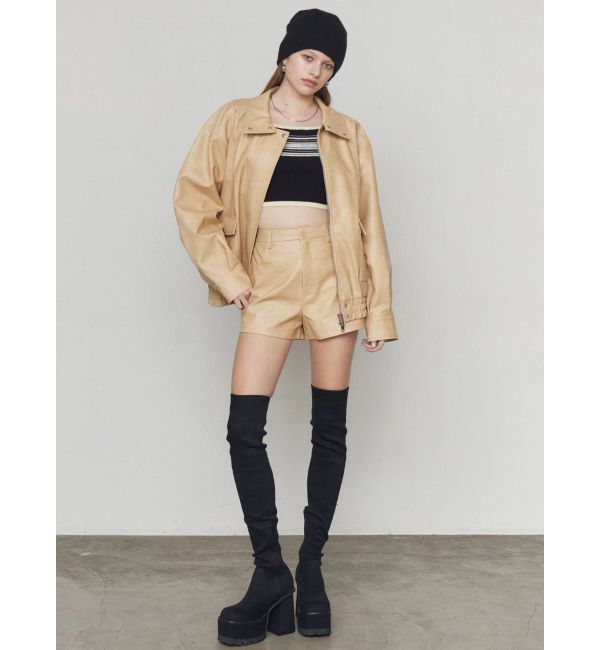 EMODA「FAUXレザーショートパンツ」|その他|