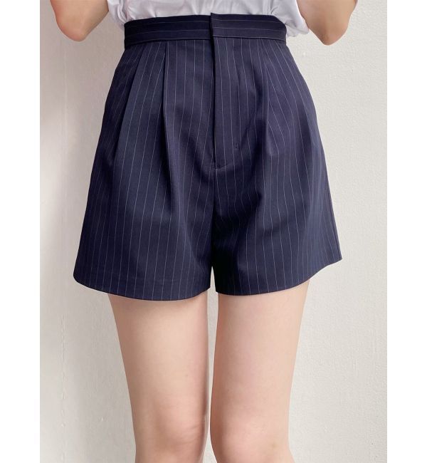 MURUA「ダブルタックショートパンツ」|その他|ネイビー