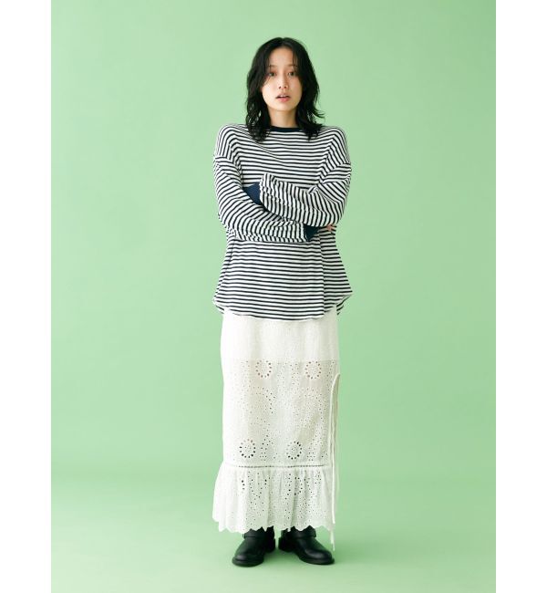 Ungrid「【WEB限定】スリーブボリュームワッフルロングスリーブTee」|Tシャツ・カットソー|