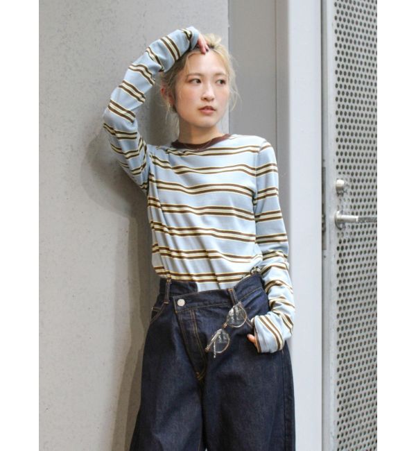 Ungrid「ボーダーロングスリーブTee」|Tシャツ・カットソー|