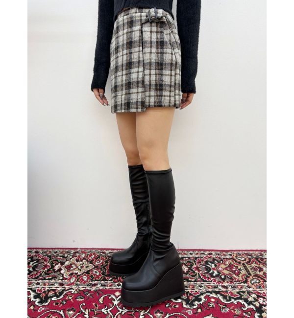 EVRIS「【秒盛れブーツ】ロングチャンキーヒールブーツ」|ロングブーツ|