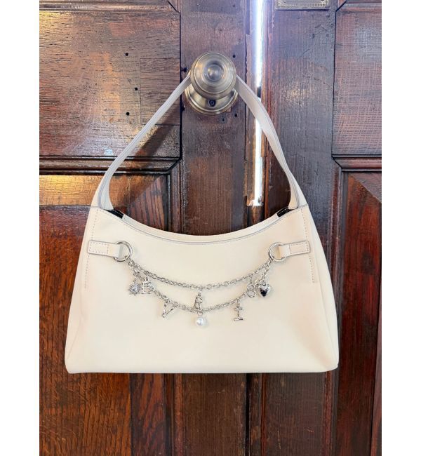 EVRIS「モチーフチェーンハンドBAG」|ハンドバッグ|ホワイト
