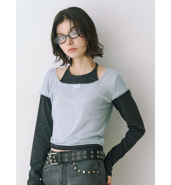 jouetie「レイヤードライクホルターネックトップス」|Tシャツ・カットソー|