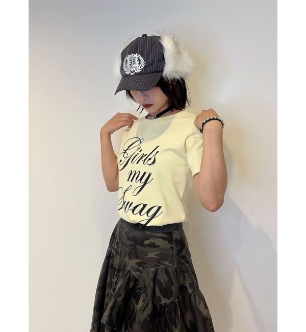 jouetie「ロゴフィットTシャツ」|Tシャツ・カットソー|