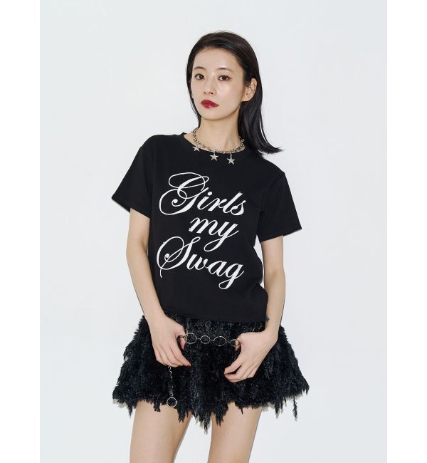 jouetie「ロゴフィットTシャツ」|Tシャツ・カットソー|ブラック