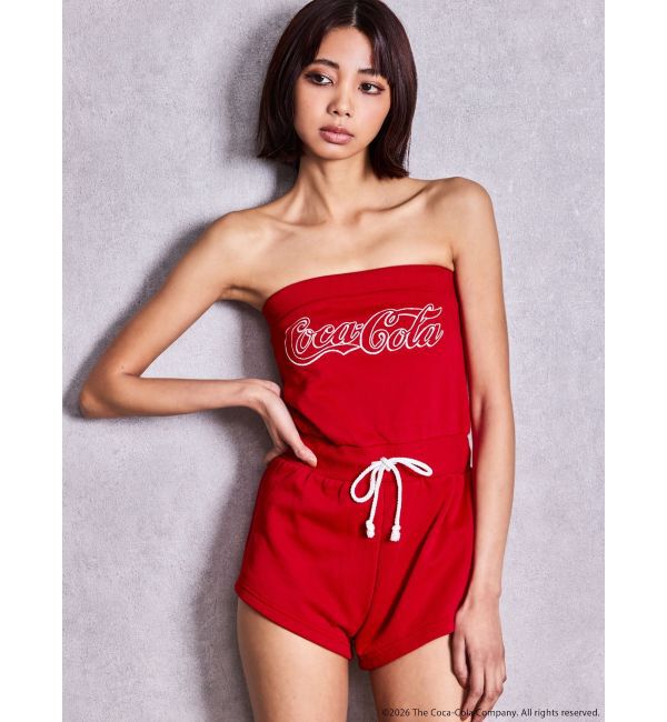 GYDA「Coca-Cola GLITTER embroideryロンパース」|オールインワン|