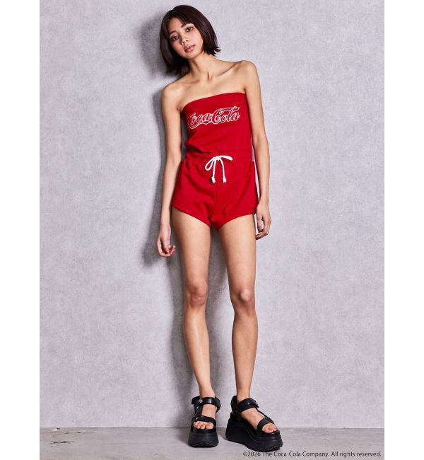 GYDA「Coca-Cola GLITTER embroideryロンパース」|オールインワン|