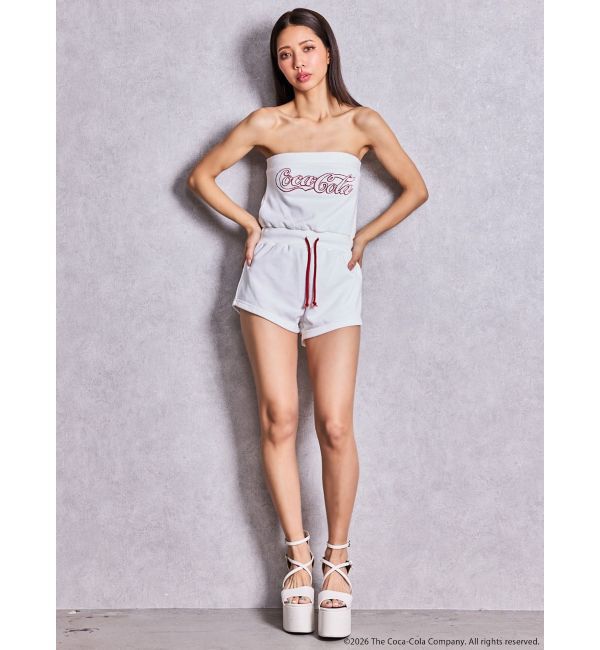 GYDA「Coca-Cola GLITTER embroideryロンパース」|オールインワン|