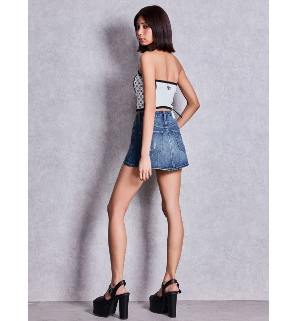 GYDA「Symmetry GYDA side drawstringビスチェ」|チューブトップ|