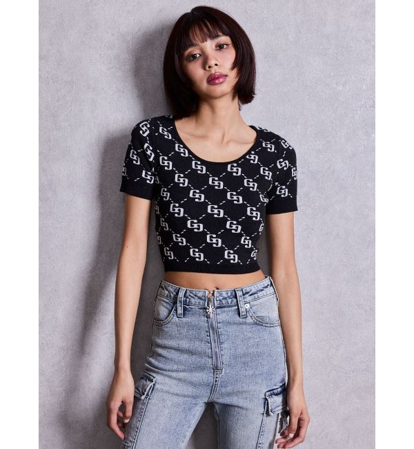 GYDA「GG jacquardラメニットTOPS」|ニット・セーター|