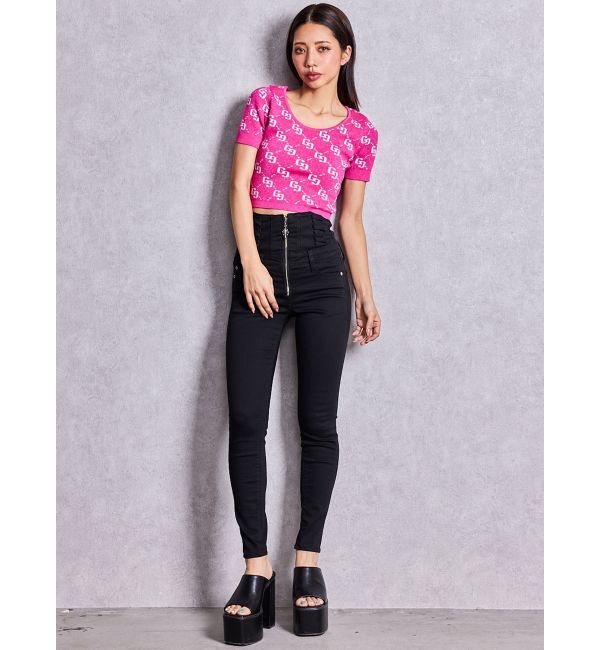 GYDA「GG jacquardラメニットTOPS」|ニット・セーター|