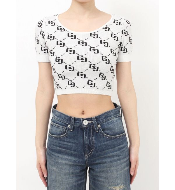 GYDA「GG jacquardラメニットTOPS」|ニット・セーター|