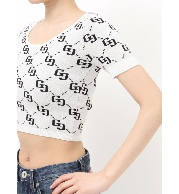 GYDA「GG jacquardラメニットTOPS」|ニット・セーター|