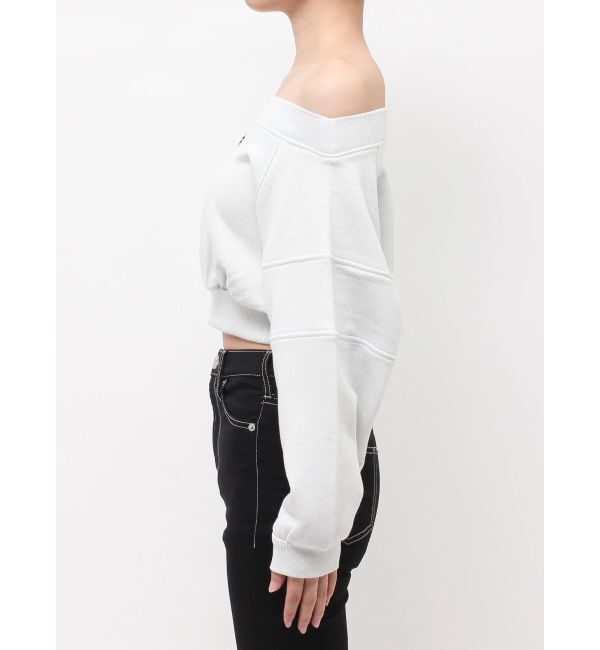 GYDA「Symmetry GYDA short ラメスウェットトップス」|Tシャツ・カットソー|