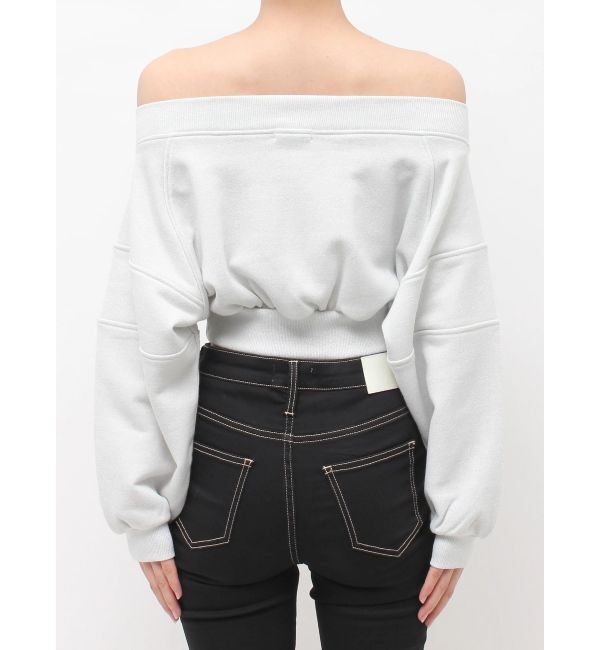 GYDA「Symmetry GYDA short ラメスウェットトップス」|Tシャツ・カットソー|